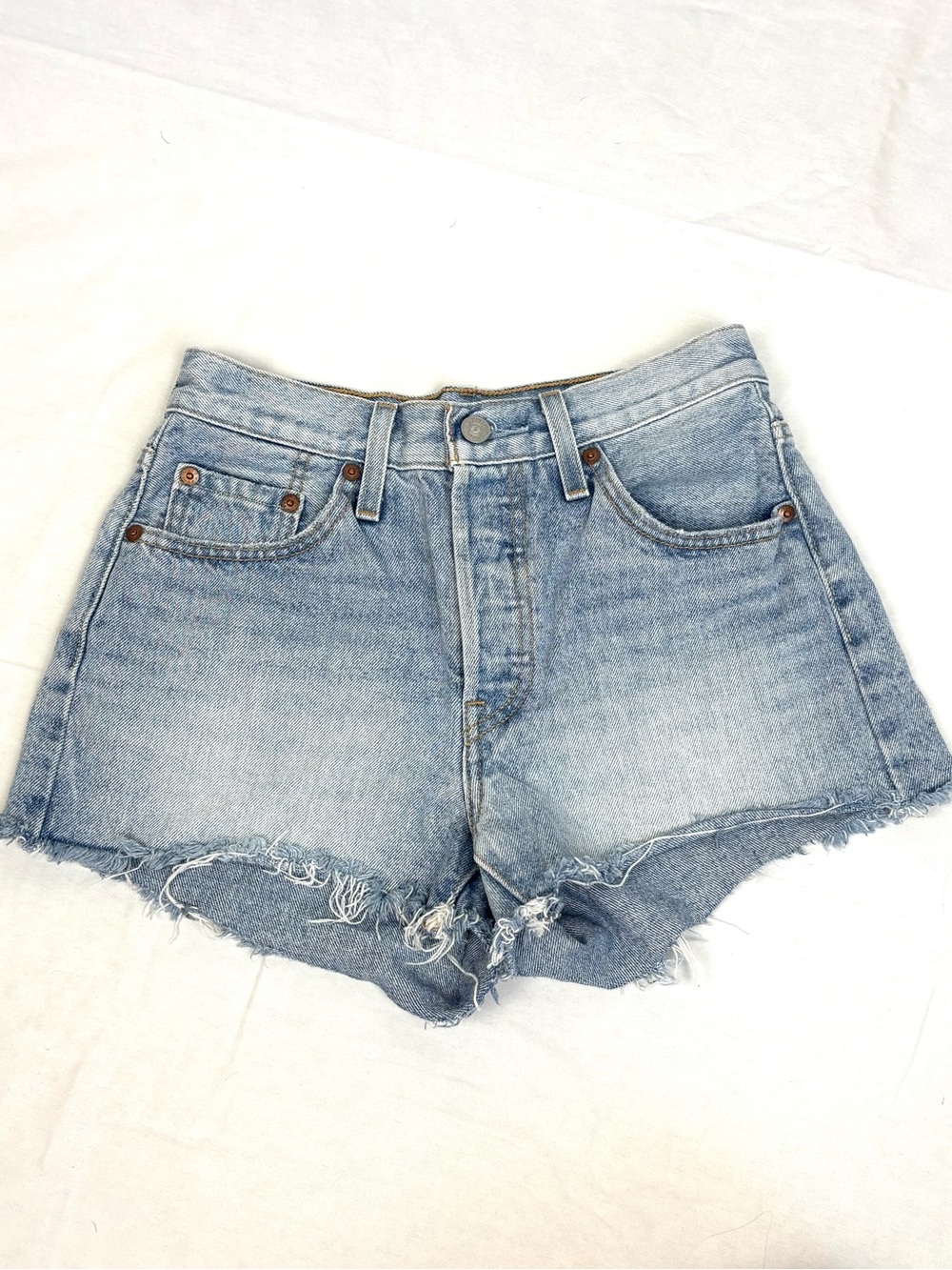 Levi’s Women’s Light Blue Denim Cutoff Shorts